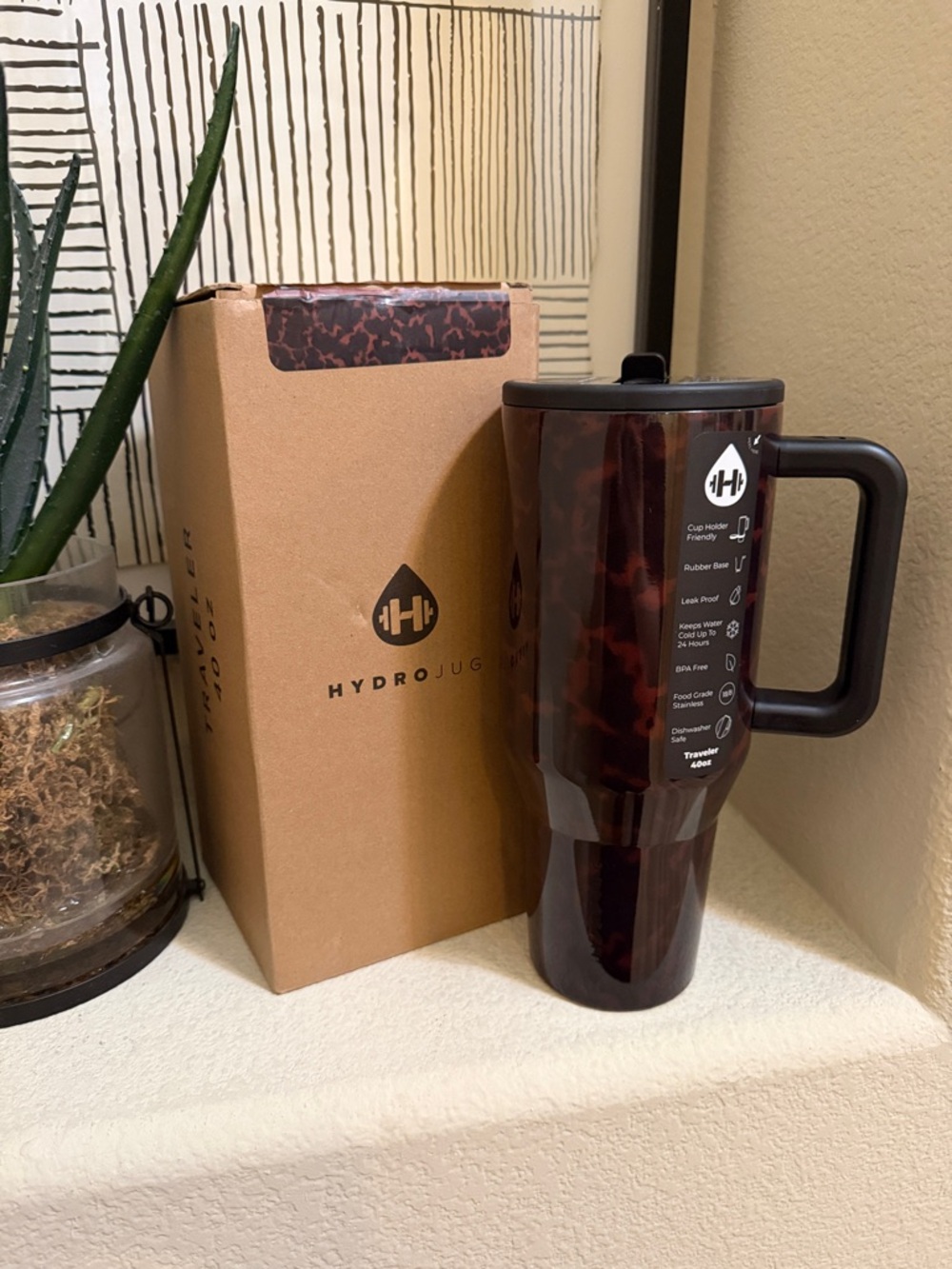RARE HydroJug Tortoise 40oz Traveler